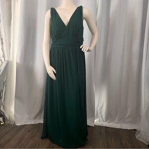 Ever Pretty Green Sleeveless V-Neck Maxi Gown